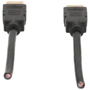 Cavo HDMI Schwaiger, 5m, nero, alta velocità, per dispositivi audio e video.