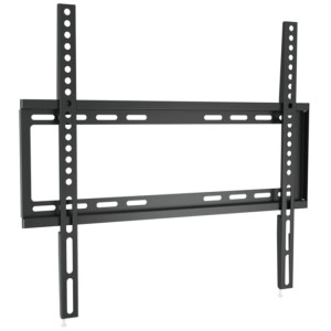 Supporto TV da parete Schwaiger Fixed 2, nero, per TV fino a 75 pollici.