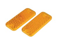 Unitec Seitenreflektor Eckig 2 Stück Gelb