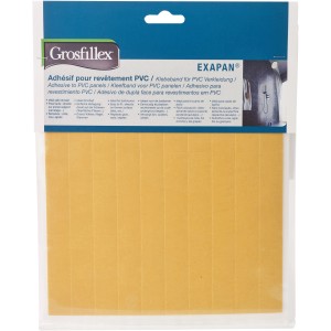 Strisce adesive bifacciali Grosfillex Exapan per pannelli in plastica, copre 9 m².