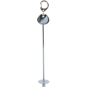 Portafrutta Trixie in metallo, 20 cm, cromato, per piccoli animali.