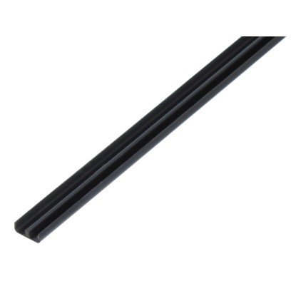 Profilo guida inferiore Nero 5 x 6,5 x 1'000 mm