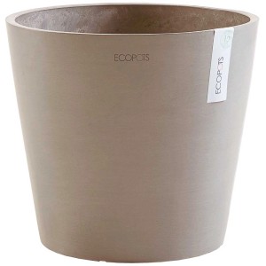Vaso per piante Ecopots Amsterdam, French Taupe, Ø 40 cm, altezza 35 cm. Vaso da fiori per interni ed esterni.