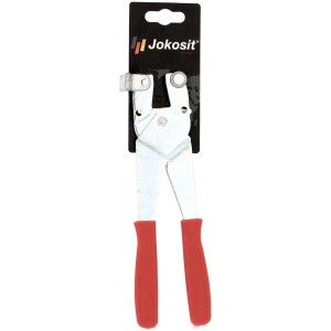 Pinza per taglio e spacco piastrelle Jokosit con manico rosso, per la lavorazione delle piastrelle.