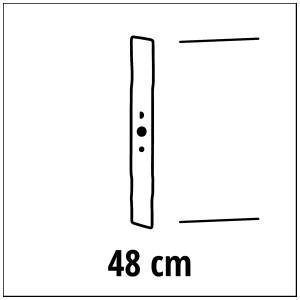 Lame de rechange 48cm pour tondeuse à batterie Einhell GE-CM 36/48 Li.