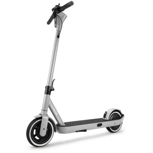 Trottinette électrique Soflow So One+ gris argenté avec puissance de 1000 W. Trottinette électrique compacte pour adultes.