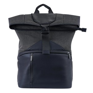 Sac de protection EcoFlow pour Powerstation River 2, sac gris-bleu avec poignée et compartiment pour ordinateur portable.