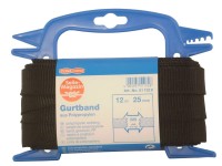 Gurtband Schwarz 25 mm / Länge 12 m