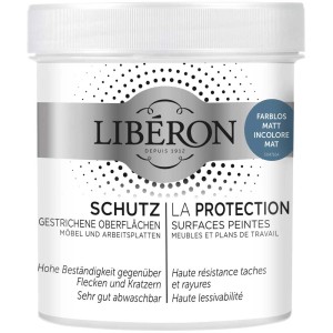 Libéron Vernice Protettiva Opaca Incolore 0,5 l per superfici verniciate e legno.