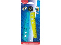 Maped Righello pieghevole Croc plastica Giallo Turchese lunghezza 30 cm