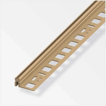 Profilo di supporto per CT PVC con alfer-fix Caramello 1,6 x 3 x 200 cm