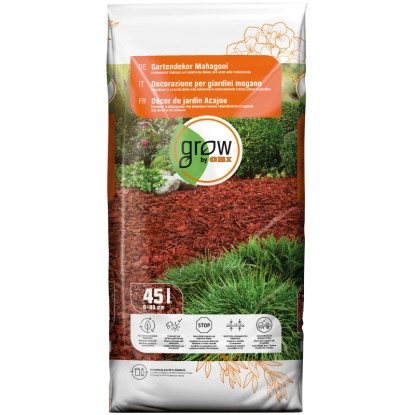GROW by OBI Decorazione per giardino mogano 45 l