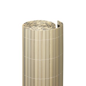 Tappetino in plastica Rügen arrotolato, 140x300 cm, per balcone e terrazza come protezione da vento e privacy.