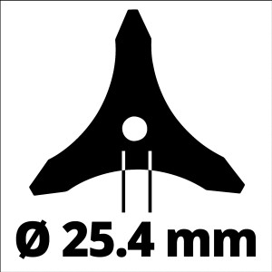 Einhell lame pour taillis 255 mm pour faux, accessoire pour débroussailleuses.
