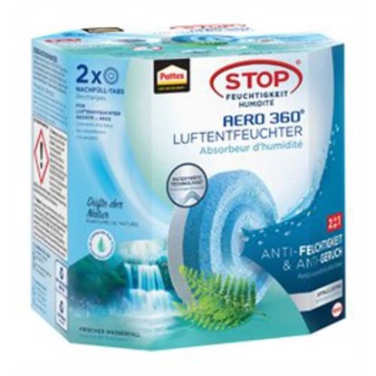 Pattex Luftentfeuchter-Tabs Nachfüllpack Aero 360° frischer Wasserfall