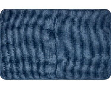 Badematte Polyester Dunkelblau 50 x 80 cm kaufen bei OBI