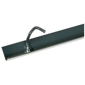 Guida di montaggio Videx, antracite, 120 cm, per il montaggio di schermi per la privacy su pannelli a doppia barra.
