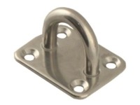 ARBO-INOX - Piastra con occhiello in acciaio INOX