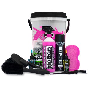 Muc-Off Reinigungsset Bucket Kit, 9-teilig für die Fahrradpflege mit Reiniger, Bürsten und Schmiermittel.