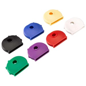 Farbig sortierte Schlüsselkappen, 10 Stück, aus PVC für Türschlösser & Türtechnik.