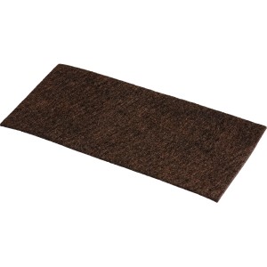 Feutre marron, 10x20cm, lot de 3 à découper, pour meubles et protection des surfaces.