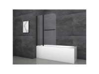 Aurlane Badewannen-Faltwand Black Comfort 2 matt Schwarz 100 x 140 cm Aurlane Badewannen-Faltwand Black Comfort 2 matt Schwarz 100 x 140 cm