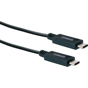 Cavo Schwaiger Sync & Charge, 1 m, con connettore USB-C per computer e dispositivi multimediali.
