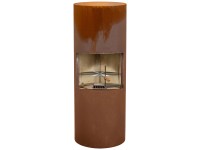 Nouvel Gartenkamin Cheminée Pipe Stahl Rostfarben (HxBxT) 18,5 x 66,6 x 66,6 cm