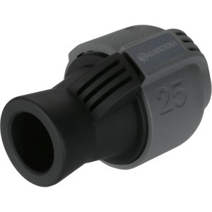 Raccord Gardena 25 mm x 19 mm pour systèmes d'arrosage. Connecteur de tuyau avec filetage femelle.