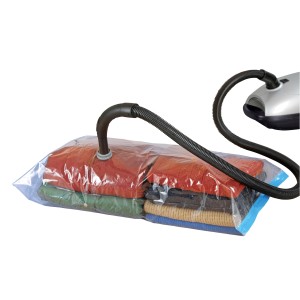 Wenko Sistema di stoccaggio sottovuoto 136x92cm con aspirapolvere per risparmiare spazio.