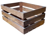 Holzharasse Vintage-Style Braun 545 x 405 x 260 mm