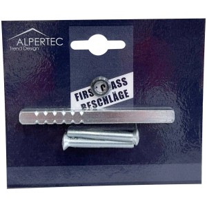 Carré Alpertec pour crémone de fenêtre, avec vis et joint en caoutchouc, quincaillerie de porte.