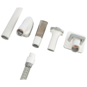 Set di accessori per tosatrice Trixie con aspiratore per pelo, vari accessori per la cura del pelo del cane.