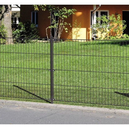 Zaunpfosten Anthrazit-Metallic 122,5 cm