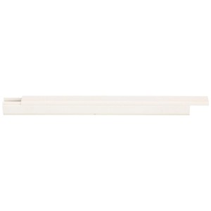 Goulotte de câblage blanche, 16x16 mm, longueur 2 m, avec couvercle et auto-adhésive.