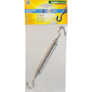Tenditore Windhager in acciaio inox lucido per tende da sole e paravento.