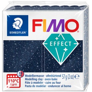 Fimo Effect Galaxy Blau, 57g Modelliermasse zum Basteln und Modellieren.