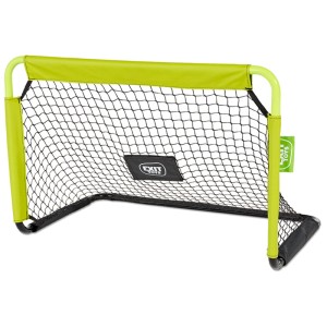 Exit Toys Mini porta da calcio Tempo, verde/nero, 60x90cm. Telaio in acciaio con rete per sport e gioco.