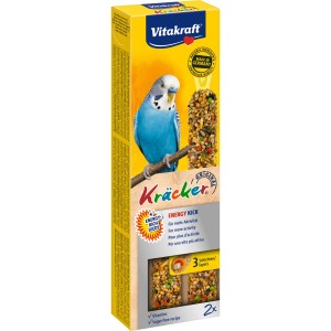 Vitakraft Kräcker Energy Kick per cocorite, 2 pezzi. Snack con semi per più energia.