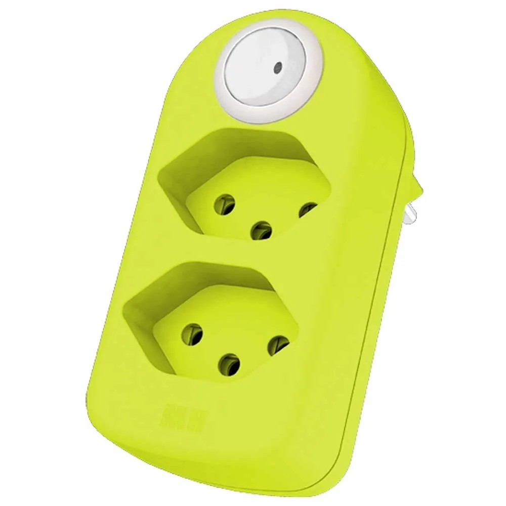 Presa Da Incasso Girevole DUPO Per Piano Di Lavoro - 2 Prese Elettriche, Cromo Opaco, Profondità Ridotta 40mm, Con Passacavi