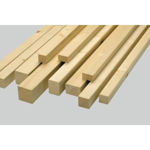 Gehobelte Fichte/Tanne Rahmen, 34x54 mm, 2 m Länge, für Innenausbau & Dachausbau.