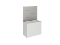 Biohort Sichtschutz DaVinci o. Acrylglas Gr. 1 m Quarzgrau-Metallic