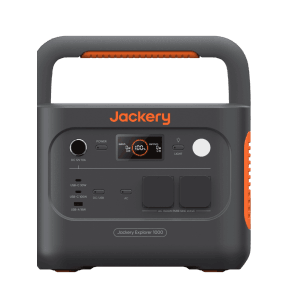 Jackery Powerstation E1000 v2, générateur électrique portable avec écran et poignée.