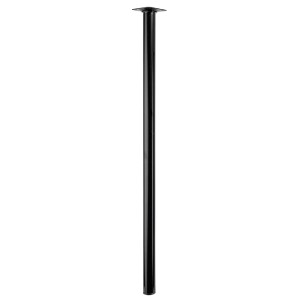 Gamba per tavolo Hettich nera, Ø 30 x 700 mm, per costruzione mobili.