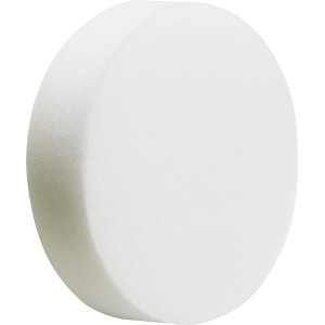 Tampon de polissage LUX Comfort, Ø 125 mm, accessoire de polissage blanc pour ponceuses excentriques.