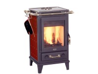 Fireplace Kaminofen Florenz Keramik Bordeaux