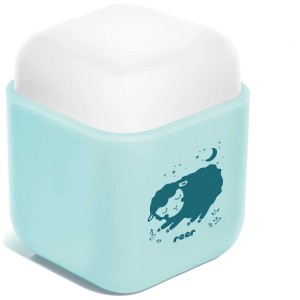 Reer SleepLight 2in1 luce notturna, azzurro cielo, con motivo pecora e sensore crepuscolare.