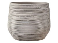 Söndgen Übertopf Ravenna strukturiert Greige Ø 12 cm / Höhe 11 cm