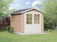 Alpholz Holz-Gartenhaus Satteldach Unbehandelt 920 cm x 340 cm