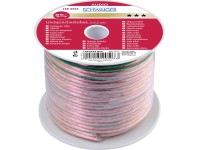 Schwaiger Lautsprecherkabel Transparent 2 x 2,5 mm² / 25 m